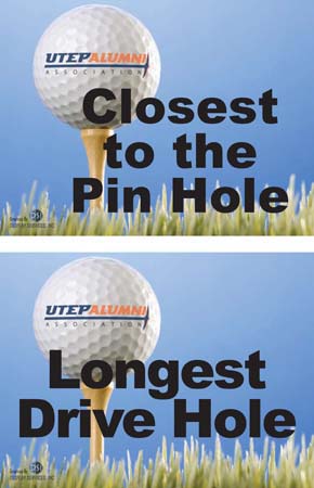 2008 Ron Harvey Long Drive and Close to Pin signs-outlined